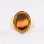 18 carat gold plate/pinky ring.