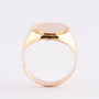 18 carat gold plate/pinky ring.