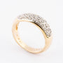 Gouden band ring met 25 briljanten
