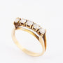 Rij ring met 5 briljanten. 0.50 ct.