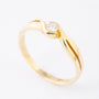 Gouden ring met een briljant van ca. 0.10 ct.