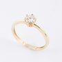 Gouden solitair ring met een briljant. 0.36 ct.
