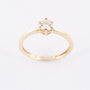 Gouden solitair ring met een briljant. 0.36 ct.