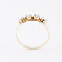 Yellow gold ring with 4 brilliant-cut diamonds