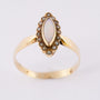 Antiek gouden markies ring met opaal en parels