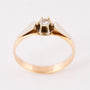 Antique solitaire ring with a brilliant