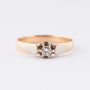 Antique solitaire ring with a brilliant