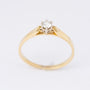 Gouden solitair ring met een briljant van 0.18 ct