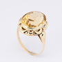 Gouden ring met citrien