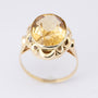 Gouden ring met citrien