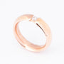 Rosé gouden ring met een briljant van 0.15 ct.