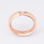 Rosé gouden ring met een briljant van 0.15 ct.