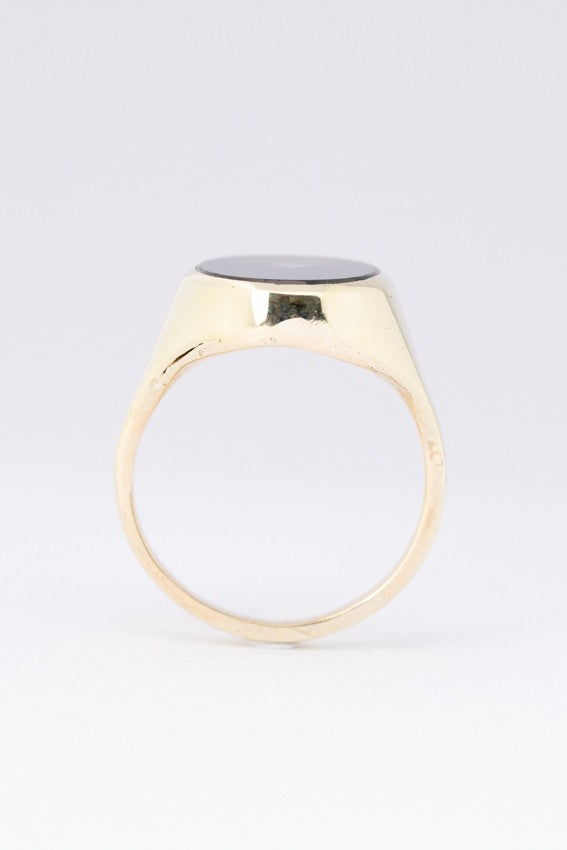 Gouden heren ring met toermalijn