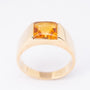 Gouden ring met citrien