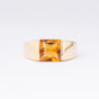 Gouden ring met citrien