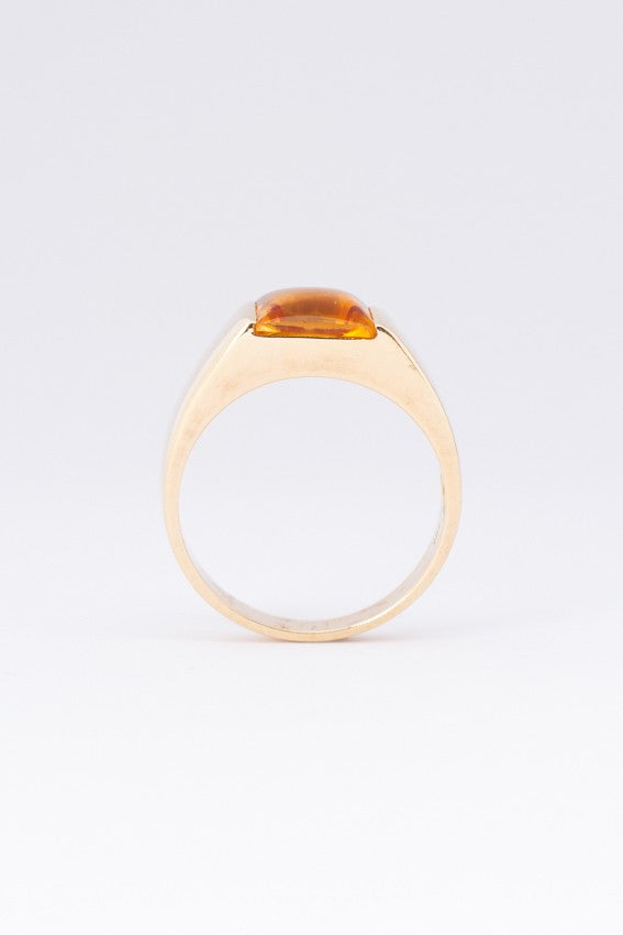 Gouden ring met citrien