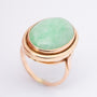 Gouden ring met chrysopraas