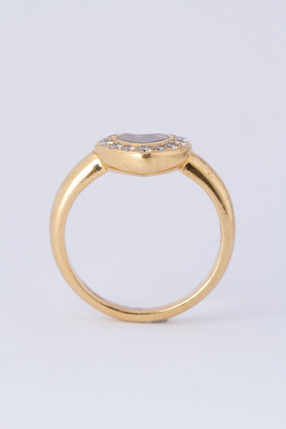 Gold ring from the brand Chopard 'happy diamonds' with brilliants