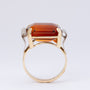 Gouden bi-color ring met citrien (50-er jaren)