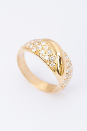Gold ring with 34 diamonds (Portugal)