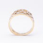 18 krt. wit/geel gouden ring