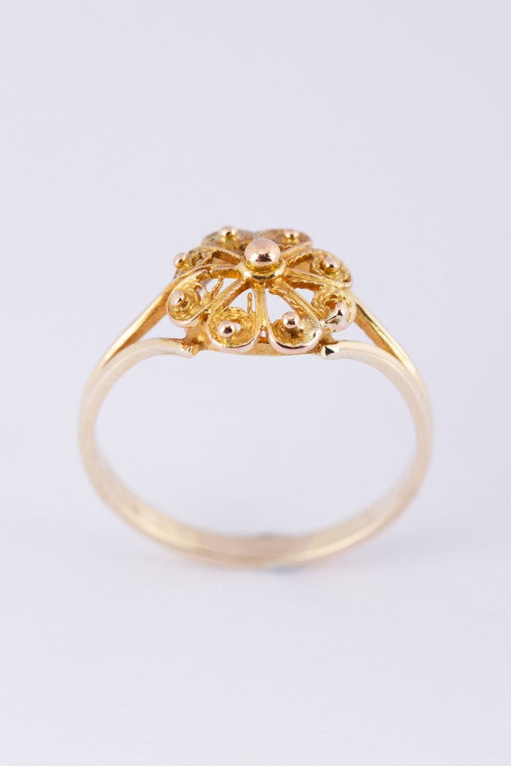 Gouden ring met filigrain