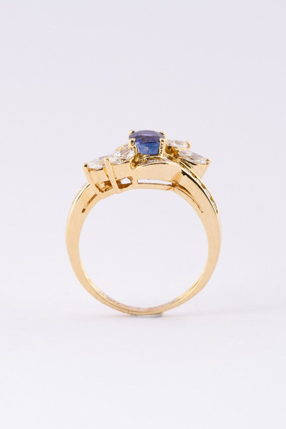Gouden fantasie/entourage ring