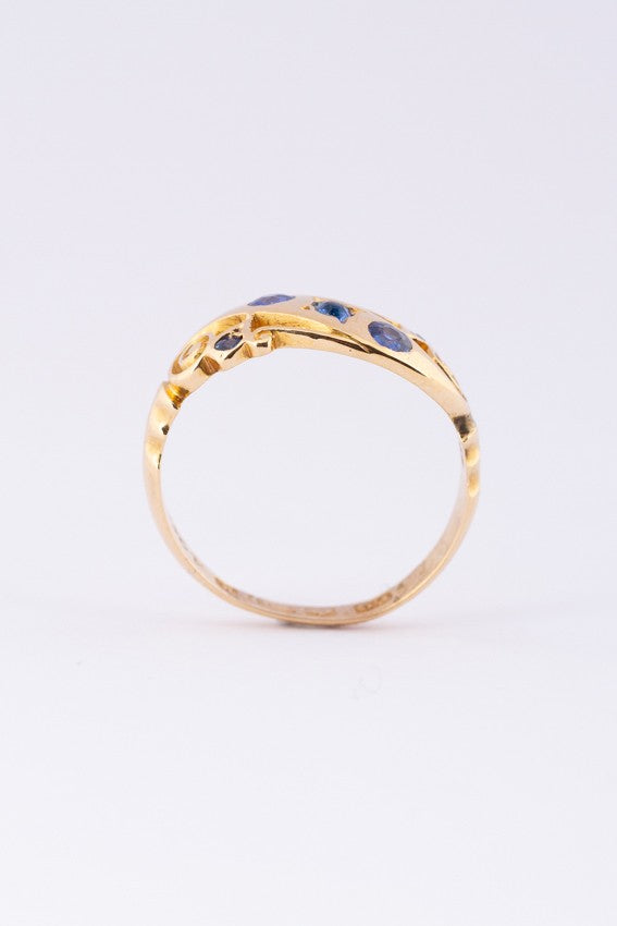 Antieke Victoriaanse Engelse gouden ring