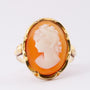 Gold ring with cameo