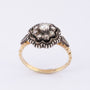 Antique gold ring with diamonds