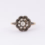 Antique gold ring with diamonds