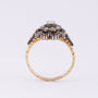 Antique gold ring with diamonds