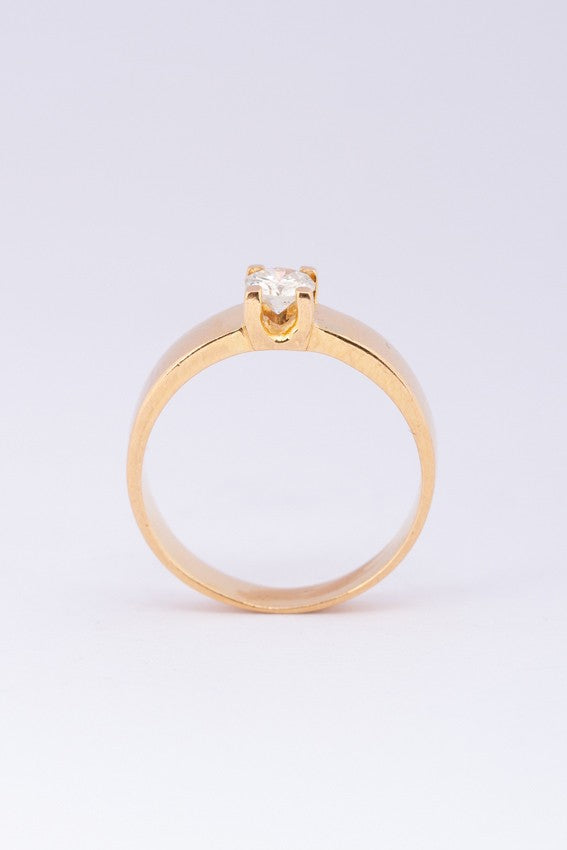 Gouden ring met briljanten