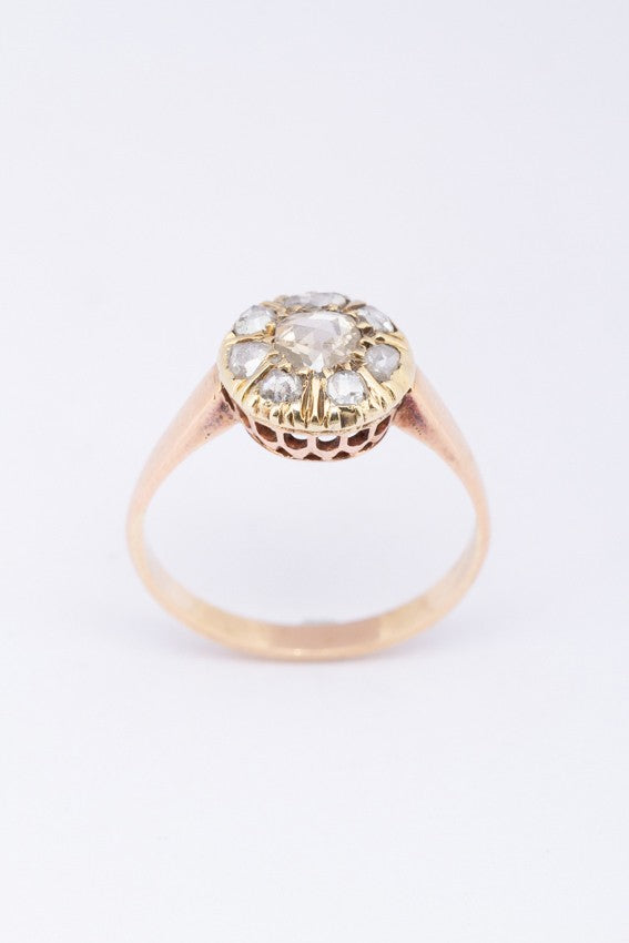 Gouden ring met diamanten