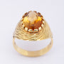 Gouden ring met citrien
