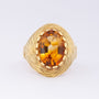 Gouden ring met citrien