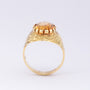 Gouden ring met citrien