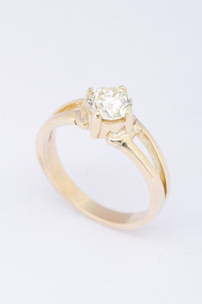 Solitair ring met briljant