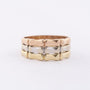 Gouden tricolor bamboe ring