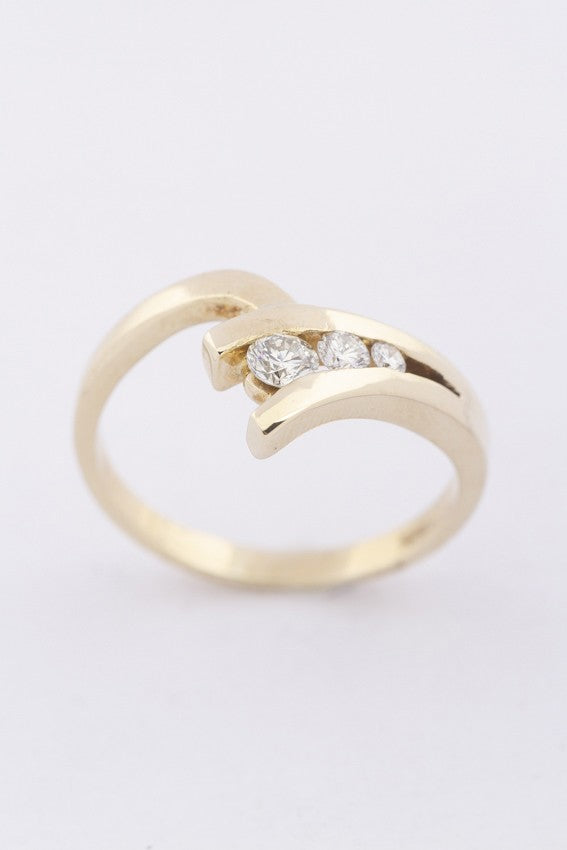 Slagring met 3 briljanten