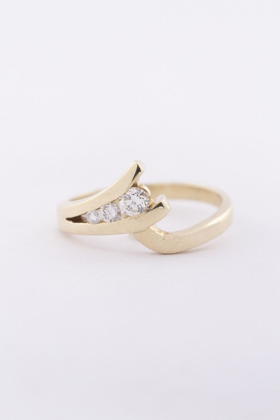 Slagring met 3 briljanten