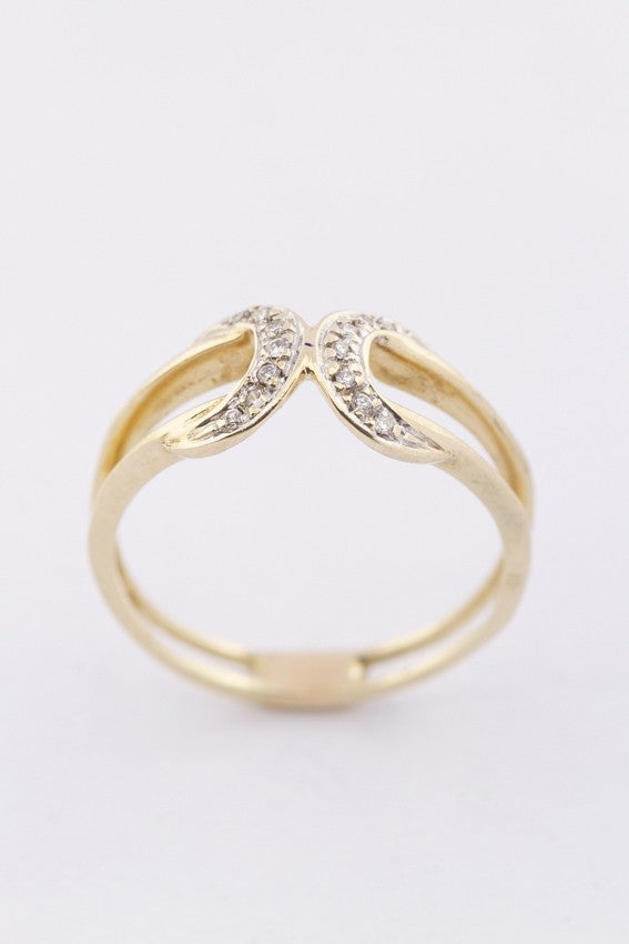 Gouden ring met briljanten