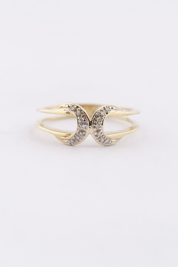 Gouden ring met briljanten