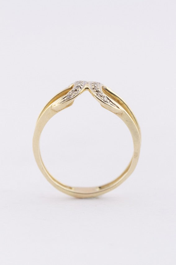 Gouden ring met briljanten