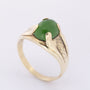 Gouden ring met jade