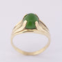 Gouden ring met jade