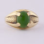 Gouden ring met jade