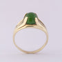 Gouden ring met jade