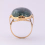 Gouden ring met mosagaat