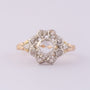 Gouden entourage ring met diamanten